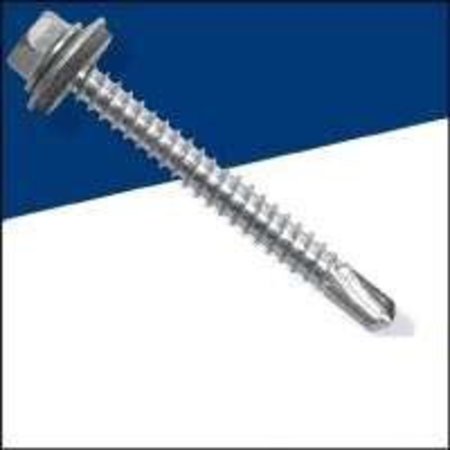 Metaltite Self-Drilling Screw, Galvanized Steel Hex Head Hex Drive 92525
